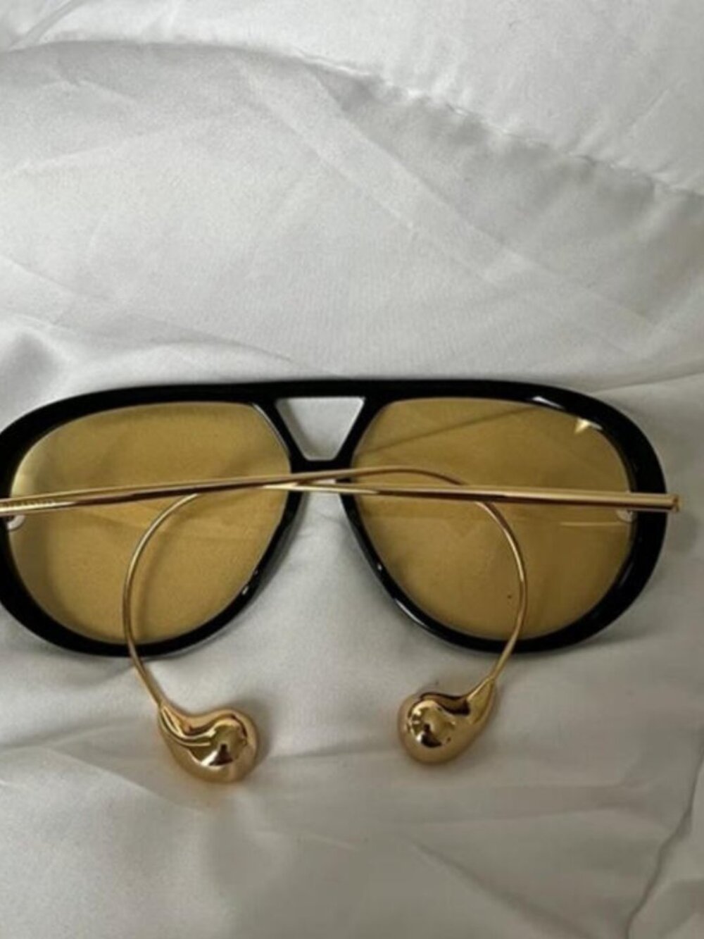 BOTTEGA VENETA Sunglasses BV1273 Black Gold Frame Yellow Lensd - Picture 9 of 9